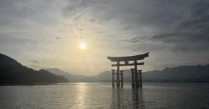 Het Itsukushima-schrijn in Miyajima.